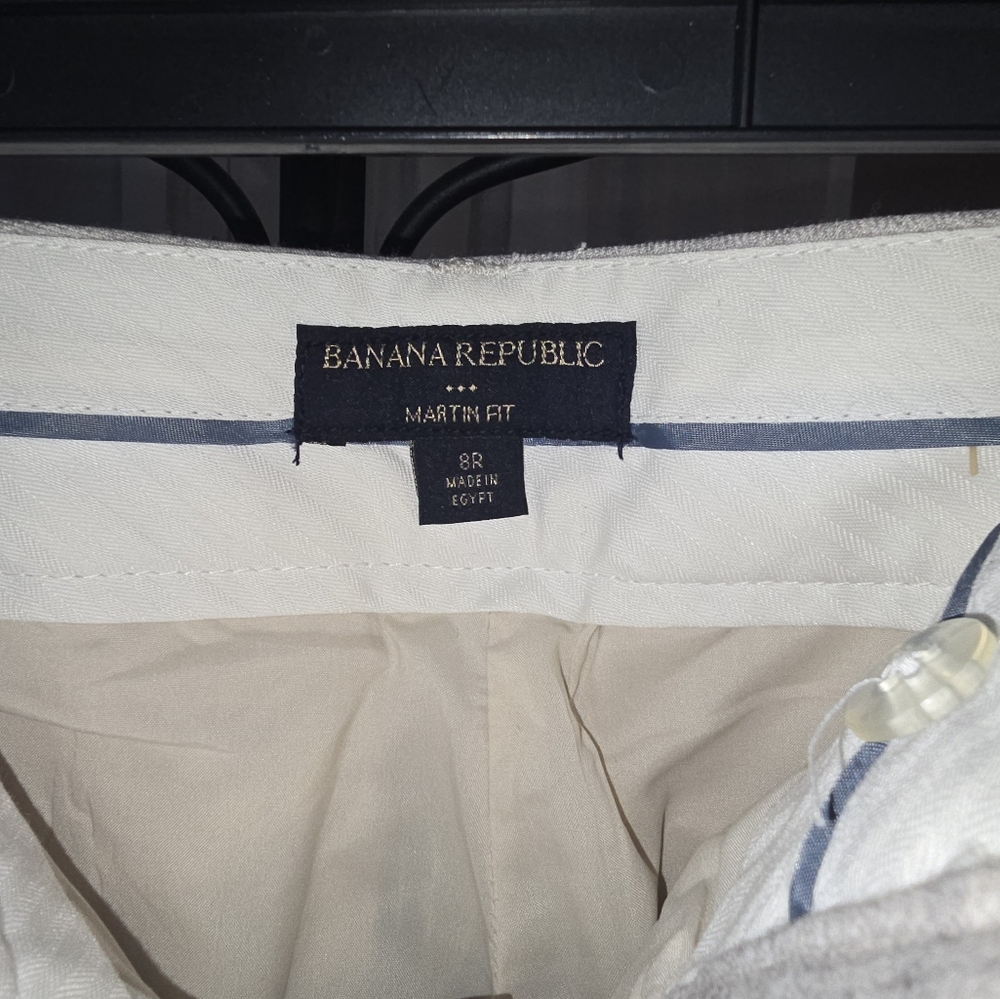 Banana Republic Subtle Gray Trousers sz 8 - Picture 7 of 11